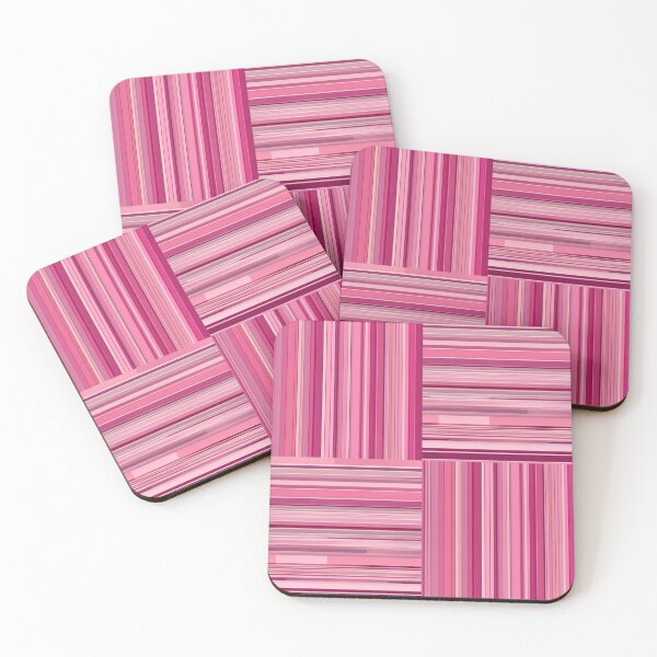 Item preview, Pink Mosaic Stripes Pattern designed and sold by Glam-OOTD.