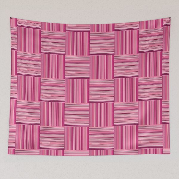 Item preview, Pink Mosaic Stripes Pattern designed and sold by Glam-OOTD.