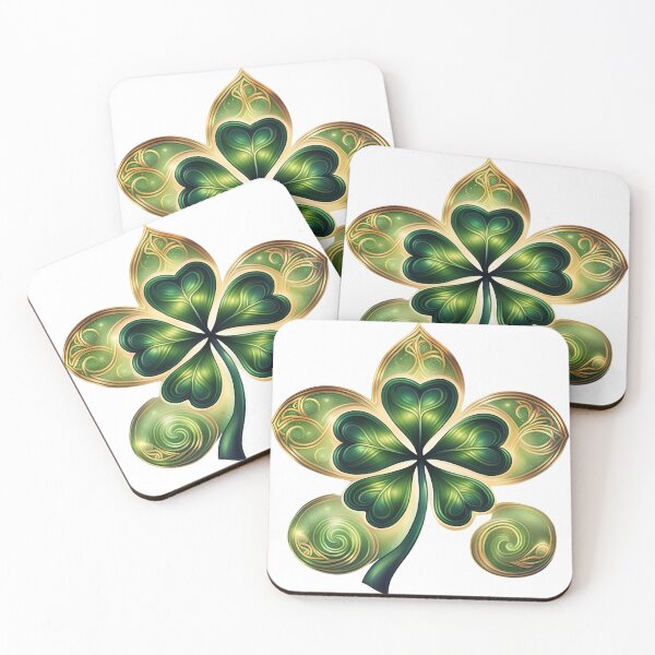 Item preview, Gold Burst with Clover Design designed and sold by uniQuin.