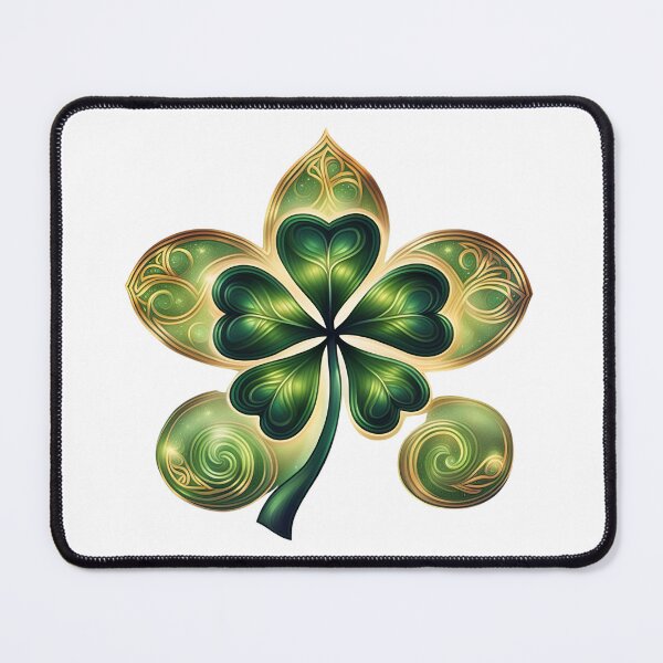 Item preview, Gold Burst with Clover Design designed and sold by uniQuin.