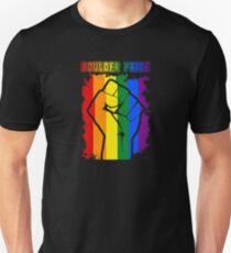 Boulder Colorado Gay Pride Shirt - Boulder Pride LGBT Rainbow Flag Shirt Unisex T-Shirt