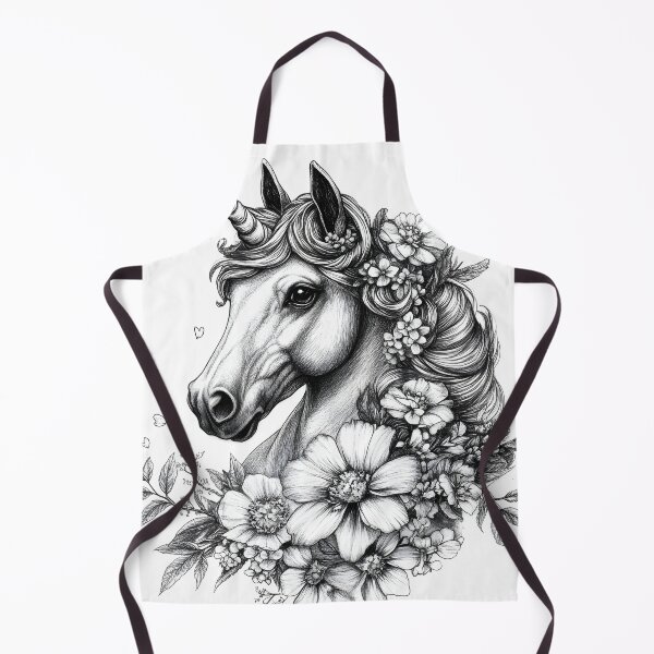 Item preview, Realistic Unicorn pencil drawing designed and sold by Pencil-Art.