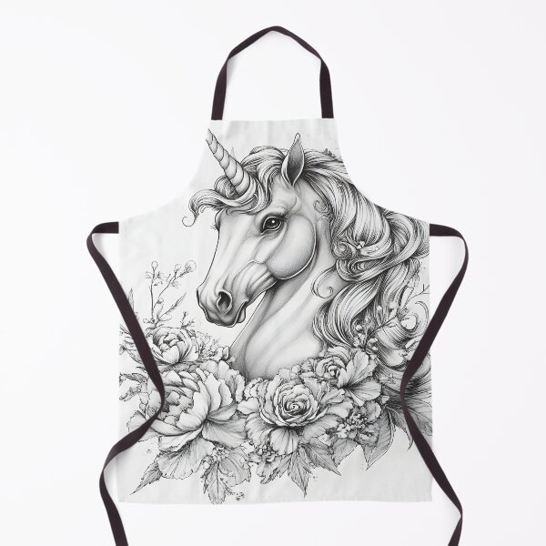 Item preview, Realistic Unicorn pencil drawing designed and sold by Pencil-Art.