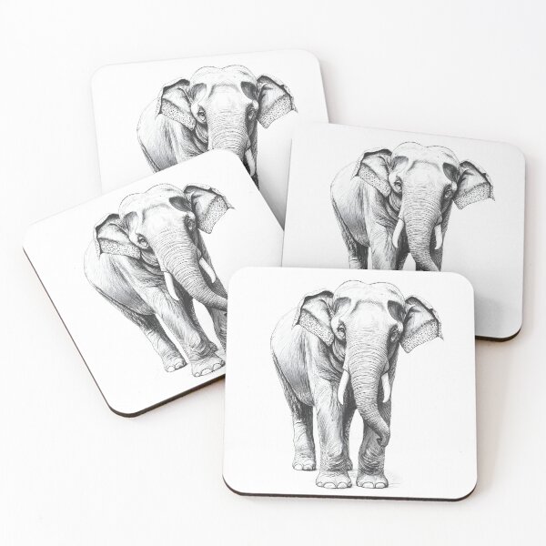 Item preview, Realistic Elephant pencil drawing designed and sold by Pencil-Art.