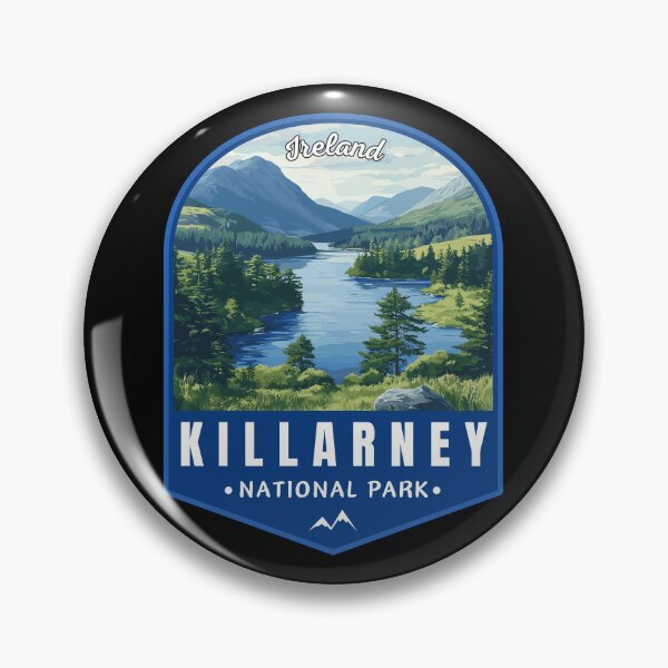 Item preview, Killarney National Park in Ireland Retro Travel Art Emblem designed and sold by MaateoDesign.