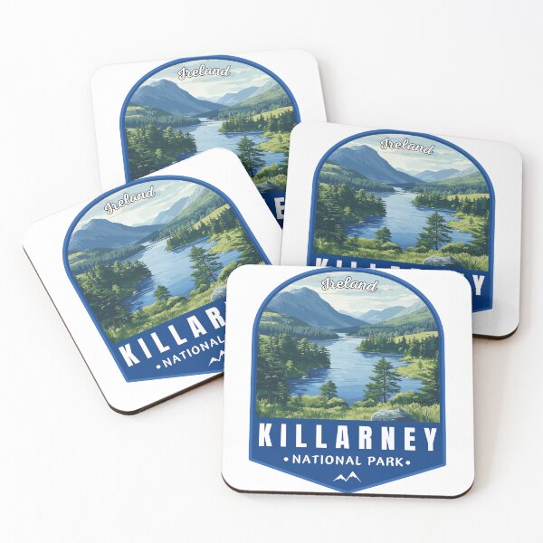 Item preview, Killarney National Park in Ireland Retro Travel Art Emblem designed and sold by MaateoDesign.