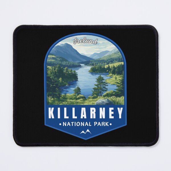 Item preview, Killarney National Park in Ireland Retro Travel Art Emblem designed and sold by MaateoDesign.