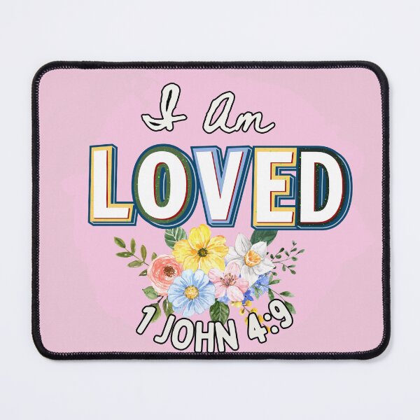 Item preview, I Am Loved Bible Quote designed and sold by HinsonCreations.