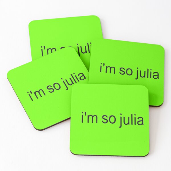 Item preview, I'm so Julia Text in Brat Green designed and sold by matchalattextrafoam.