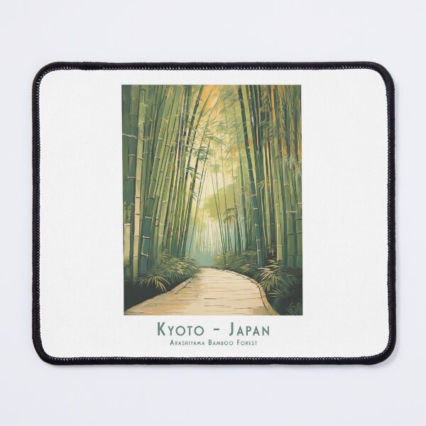 Item preview, Retro Vintage Travel Poster Kyoto Arashiyama Bamboo Forest – Japanese Natural Idyll designed and sold by pod24.