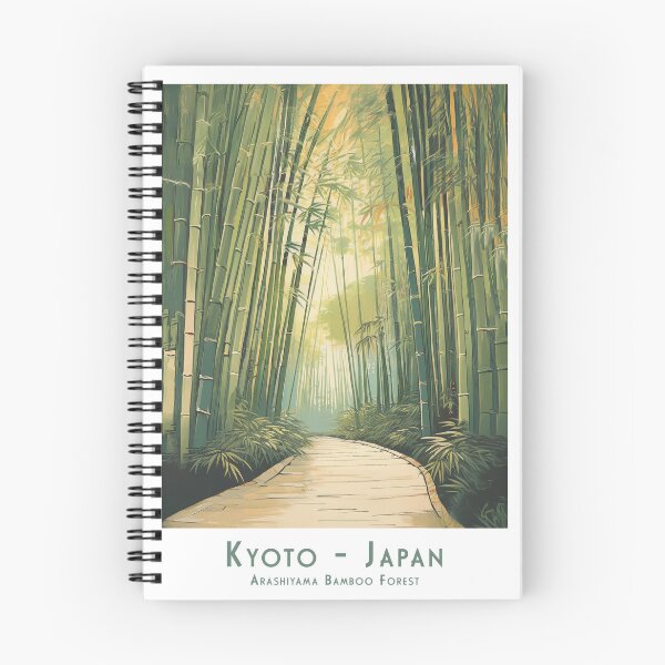 Item preview, Retro Vintage Travel Poster Kyoto Arashiyama Bamboo Forest – Japanese Natural Idyll designed and sold by pod24.
