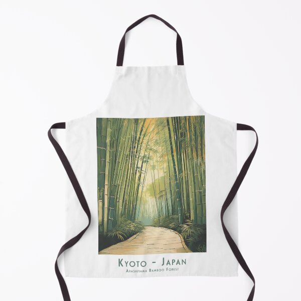 Item preview, Retro Vintage Travel Poster Kyoto Arashiyama Bamboo Forest – Japanese Natural Idyll designed and sold by pod24.