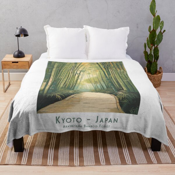 Item preview, Retro Vintage Travel Poster Kyoto Arashiyama Bamboo Forest – Japanese Natural Idyll designed and sold by pod24.