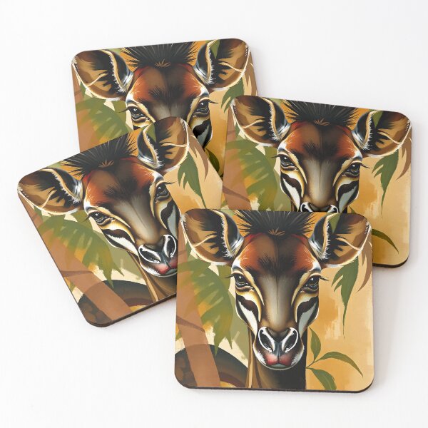 Item preview, Striking Okapi in Jungle Colors designed and sold by WildlifeInc.