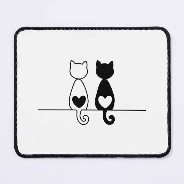 Item preview, Two cats with hearts designed and sold by jkrphoto.