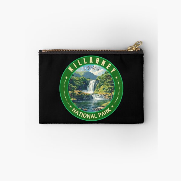 Item preview, Killarney National Park in Ireland Retro Travel Art Badge designed and sold by MaateoDesign.