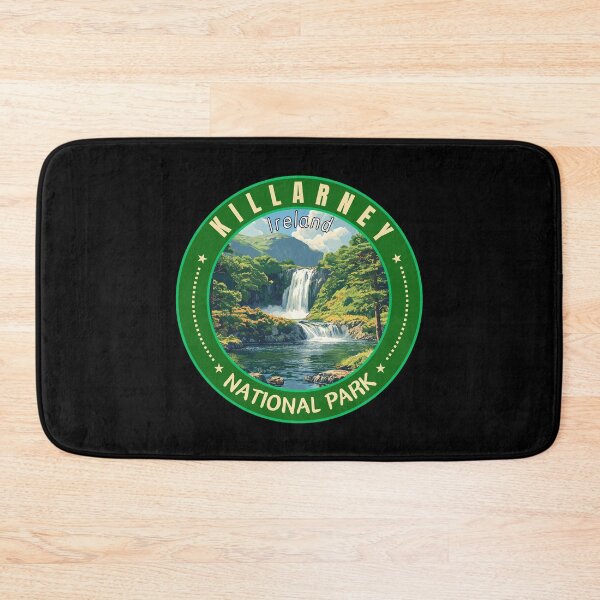 Item preview, Killarney National Park in Ireland Retro Travel Art Badge designed and sold by MaateoDesign.