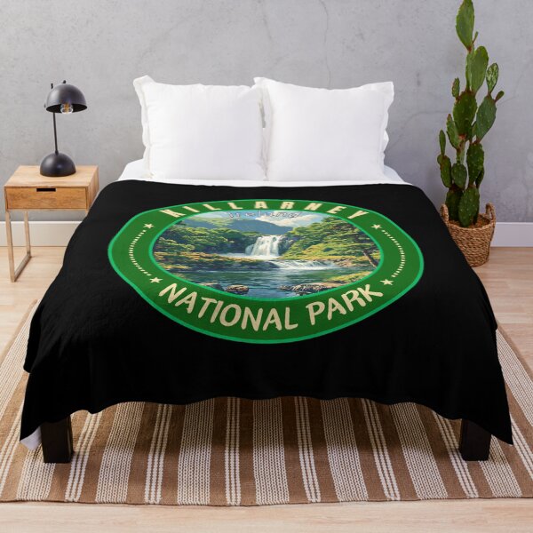 Item preview, Killarney National Park in Ireland Retro Travel Art Badge designed and sold by MaateoDesign.