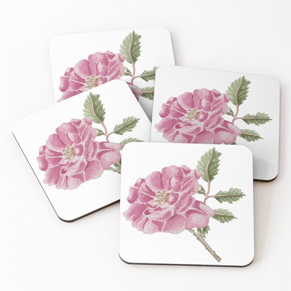 Artikelvorschau, Aquarell rosa Rose entworfen und verkauft von Blooming Heart Art.