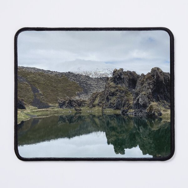 Item preview, Lovely peaceful winter lake in the mountains designed and sold by Sari Castro.