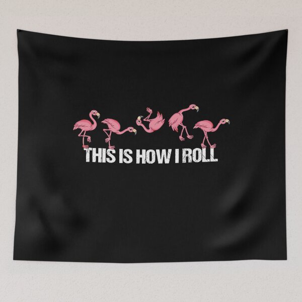 Item preview, Flamingo Lover Kids How I Roll Funny Flamingo designed and sold by DSWShirts.