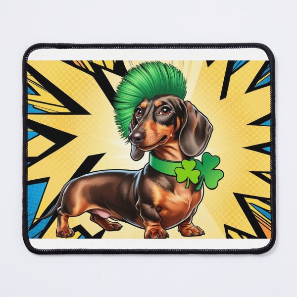 Item preview, Punk-Irish Dachshund: More rebellious than a Leprechaun designed and sold by StormArte.