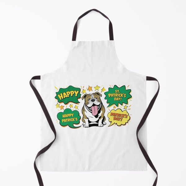 Item preview, Happy Bulldog: St. Patrick's Day in Party Mode designed and sold by StormArte.