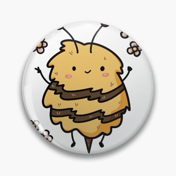 Item preview, Bee Happy designed and sold by Cute & Funny Hand-Drawn Prints | Happy Doodle Friends Shop.