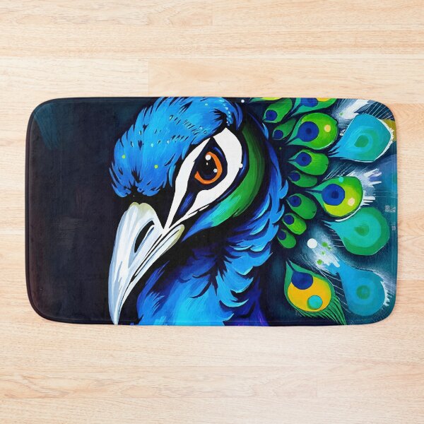 Item preview, Radiant Peacock Splash Art – Colorful Bird Illustration designed and sold by WildlifeInc.
