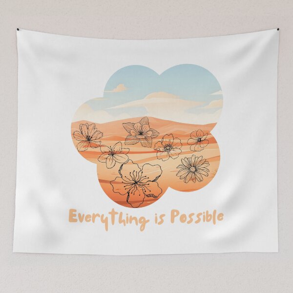 Item preview, Everything is Possible – Flower Bloom in the Desert  designed and sold by SimpleUla.