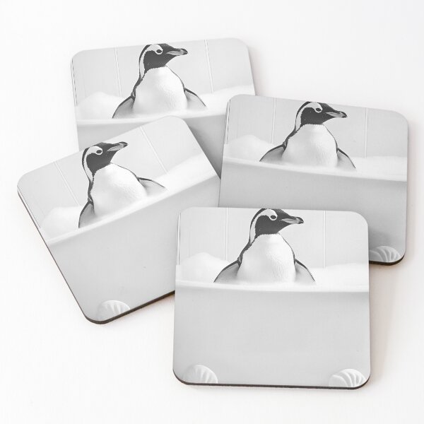 Item preview, Penguin Taking a Bath, Cute Bathroom Animals designed and sold by CheekyAnimalz.