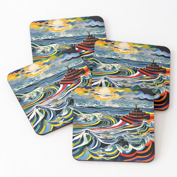 Item preview, Storm waves at sunset 1 designed and sold by George Hutton Hunter.