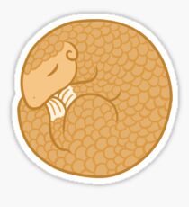 Netter schlafender Pangolin Sticker