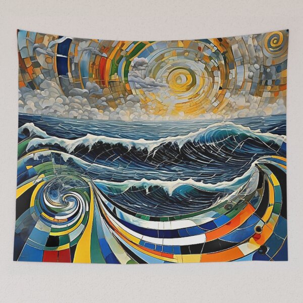Item preview, Storm waves at sunset 2 designed and sold by George Hutton Hunter.