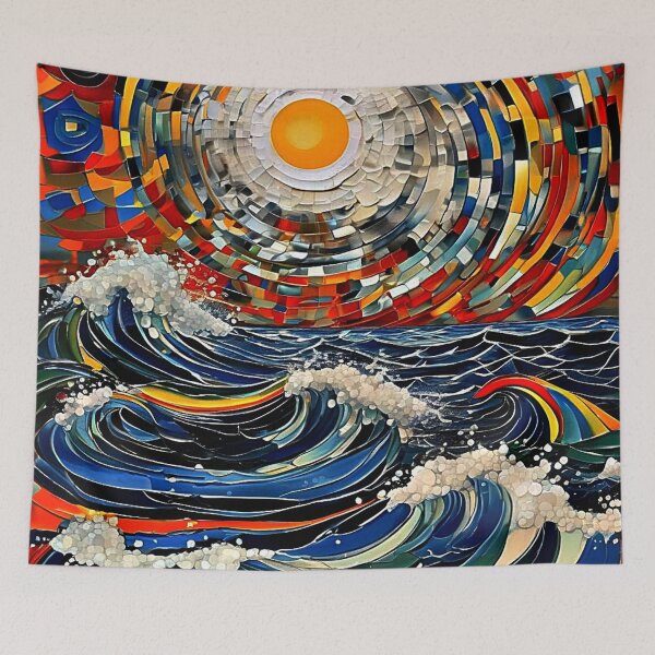 Item preview, Storm waves at sunset 3 designed and sold by George Hutton Hunter.