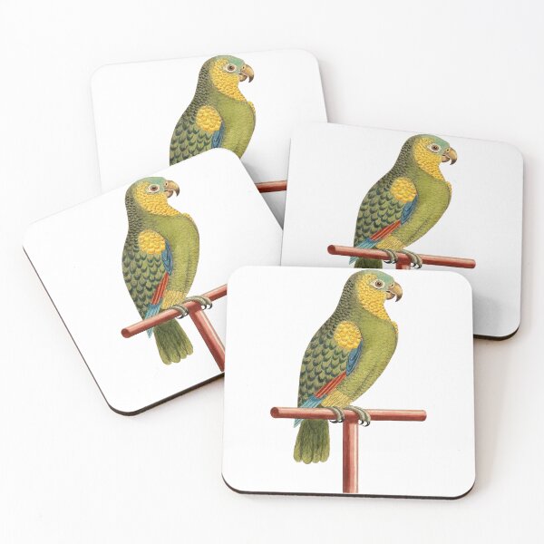 Item preview, Green and Yellow Parrot from Barbados Art designed and sold by IrisAndIvy.