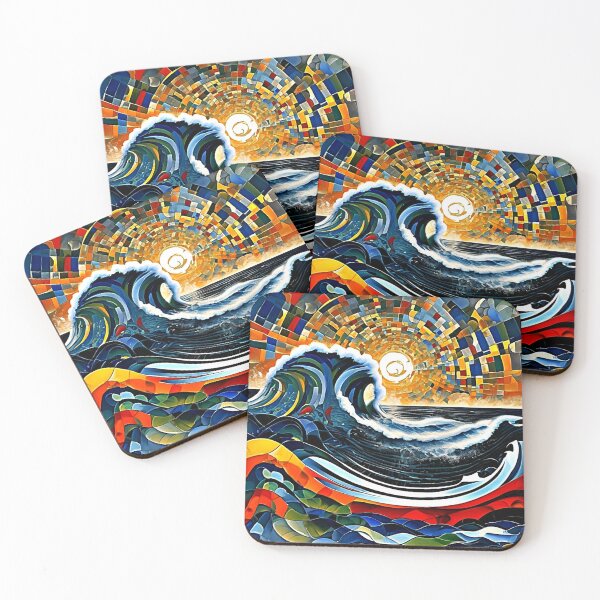 Item preview, Storm waves at sunset 4 designed and sold by George Hutton Hunter.