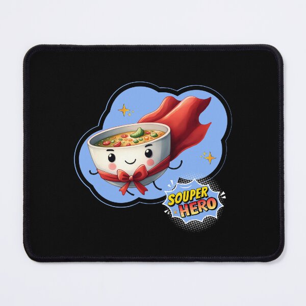 Item preview, Souper Hero, Super Hero Soup Pun | designed and sold by Lotta Luxxa Lifestyle.