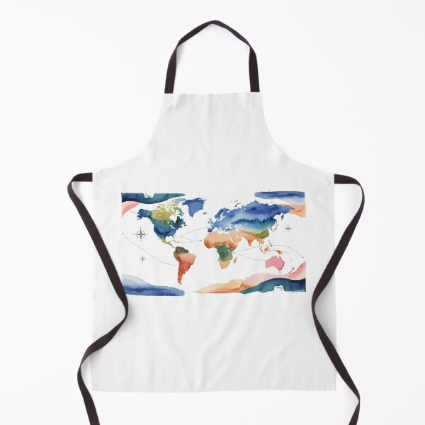 Item preview, Watercolor World Map: Colors that Inspire Travel designed and sold by StormArte.