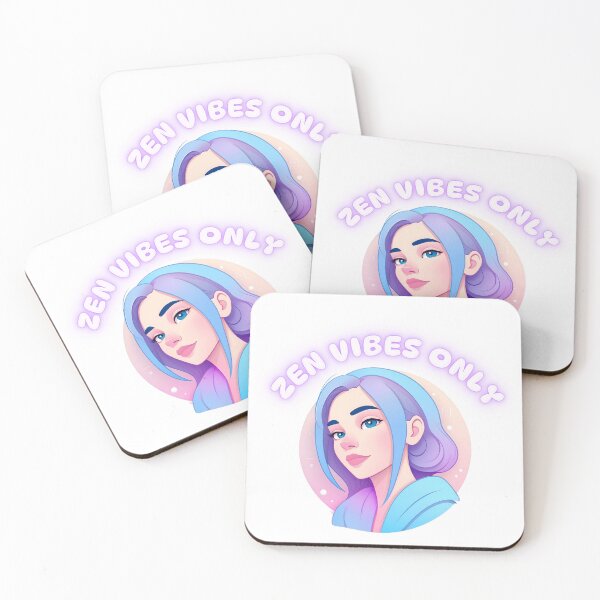 Item preview, Zen Vibes Only – Chill Aesthetic Girl Art designed and sold by Sghm.Shop.