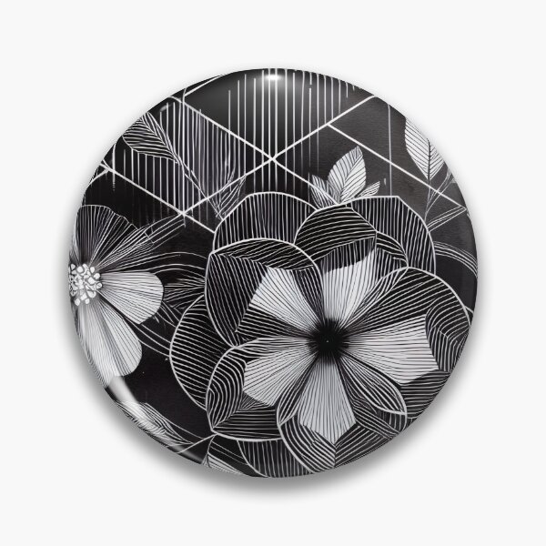 Item preview, Modern Floral Black and White Abstract Flower designed and sold by GraphicsClub.