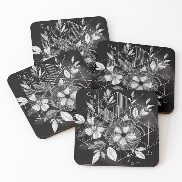 Item preview, Modern Floral Black and White Abstract Flower designed and sold by GraphicsClub.