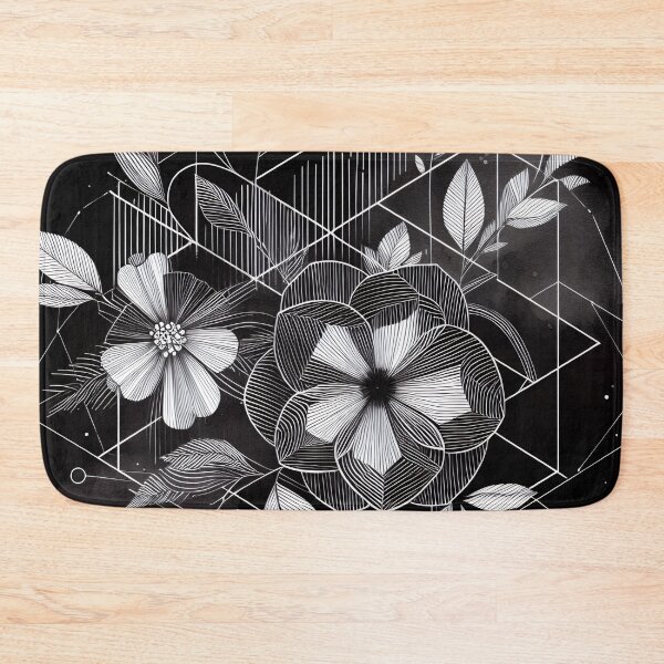 Item preview, Modern Floral Black and White Abstract Flower designed and sold by GraphicsClub.