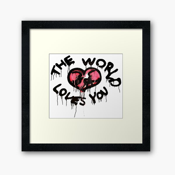 Item preview, The World Loves You graffiti designed and sold by Tobacco Flower Creative.