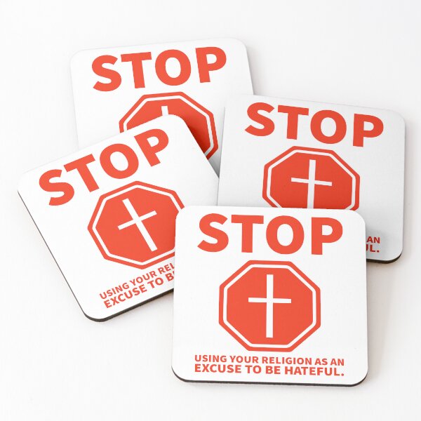 Item preview, Stop using your religion as an excuse to be hateful  designed and sold by Rachel the Artist .