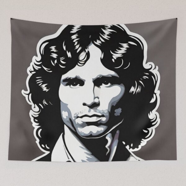 Item preview, Jim Morrison Black And White | The Doors | TheAmericanPoet  designed and sold by TheAmericanPoet.