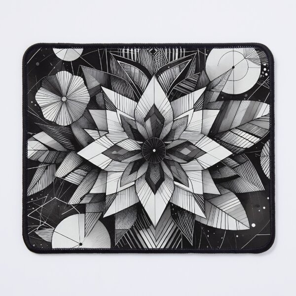 Item preview, Modern Floral Black and White Abstract Flower designed and sold by GraphicsClub.