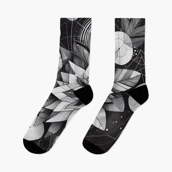 Item preview, Modern Floral Black and White Abstract Flower designed and sold by GraphicsClub.