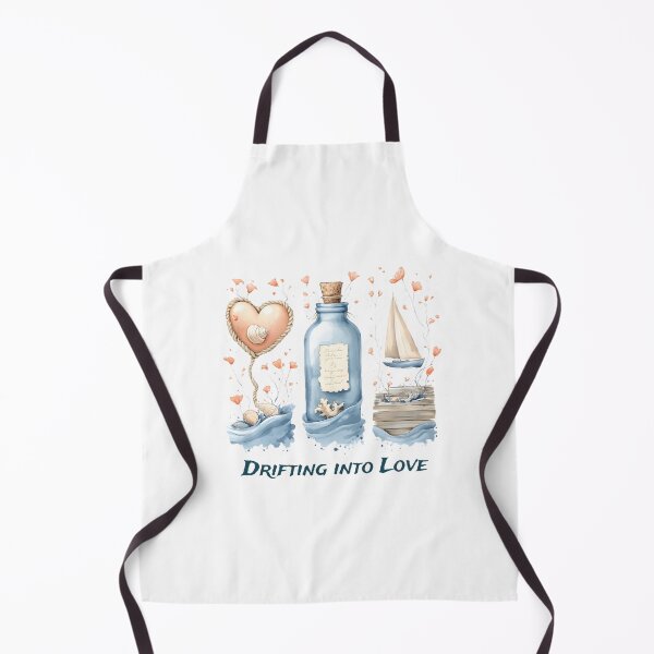 Item preview, Drifting into Love Watercolor Clipart | Nautical Valentine's Day Digital Art | Romantic Sailboat Message in a Bottle designed and sold by AnnDesignStudio.