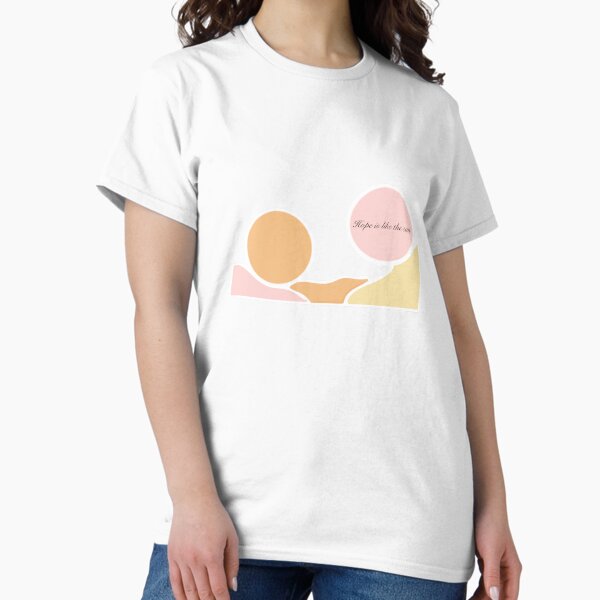 Vista previa del artículo con la obra «La esperanza es como el sol», diseñado y vendido por findneverland.